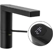 REA Amar Lcd Black Low - Wastafelkraan - Zwart