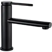 REA Oval Black Low - Wastafelkraan - Zwart