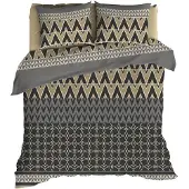 Romanette Dekbedovertrek Chamonix Antra Flanel-240 x 200 / 220 cm | Lits-Jumeaux
