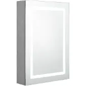 vidaXL Badkamerkast met spiegel en LED 50x13x70 cm betongrijs