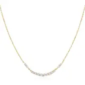 Ania Haie N056-02G Gold Arc Pavé Collier Verguld