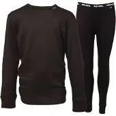 Helios Essential, skiondergoed, junior, zwart, 2 sets