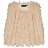 Like Flo imitatiebont gilet Grace taupe Bruin Effen - maat 92/98
