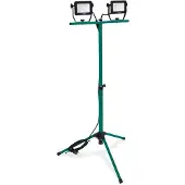 Vonroc Led werklamp 2x 20W – Verstelbaar statief | Draai- en kantelbaar