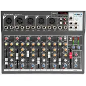 VONYX VMM-F701 7 kanaals muziekmixer met effect en USB speler