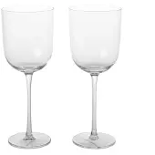 Ferm Living Rode Wijnglas Host Clear 360 ml (Set van 2)