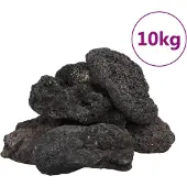 vidaXL Lavastenen 10 kg 10-30 cm zwart