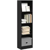 vidaXL Boekenkast 40x24x143 cm bewerkt hout zwart