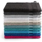 DoubleDry Hotel washandjes 16 x 21 cm – set van 6 – 100% katoen 500 g/m2 – zacht