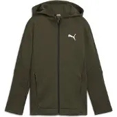 Puma Evostripe kinder sweatvest donkergroen maat 158/164