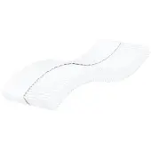 vidaXL Schuimmatras hardheid H2 H3 90x210 cm wit