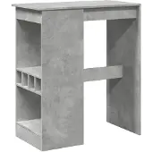 vidaXL Barkruk met plank, betonkleur, 90x47,5x103,5 cm, houtvezel