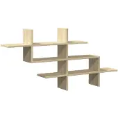 vidaXL Wandschap 124,5x18x60,5 cm bewerkt hout sonoma eikenkleurig