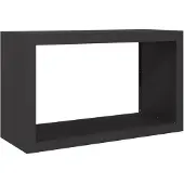 vidaXL Haardhoutrek 100x40x60 cm staal zwart