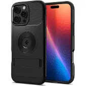 Spigen Slim Armor Backcover MagSafe voor de Apple iPhone 16 Pro - Zwart
