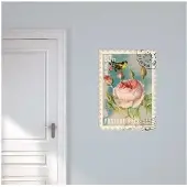 VAN IKKE Muursticker Postzegel Bloem