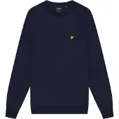 Lyle & Scott Interlock donker marineblauw pull-over sweatshirt