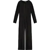 Like Flo Young jumpsuit Britte zwart Meisjes Polyester Ronde hals Effen - maat 176 - glitter
