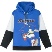 Sonic Cotton Brushed Sonic Hoodie Blauw 6 Years