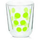 Zak!Designs DotDot espressobeker dubbelwandig - 7,5 cl - groen