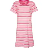 Irresistible Dames Nachthemd - Slaapkleed - Gestreept - Roze - Maat M