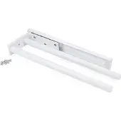 Emuca Handdoekenrek verlengbaar, 2 armen, 310 mm, Aluminium, Wit