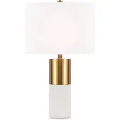 Maytoni tafellamp bianco messing Ø39