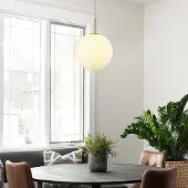 LumenXL Hanglamp Signe goud met melkwit glas - 3-staps dimbaar, 2700K