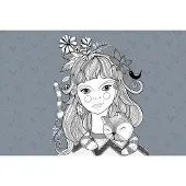 Living Walls Fotobehang ARTist Catgirl (set, 4-delig)