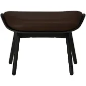 UMAGE The Reader Ottoman black oak | Brown - Leather