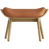UMAGE The Reader Ottoman Oak | Dunes rust - Leather