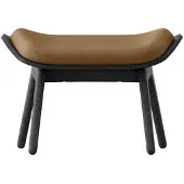 UMAGE The Reader Ottoman black oak | Sugar brown - Textile