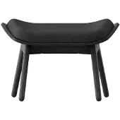 UMAGE The Reader Ottoman black oak | Shadow - Textile