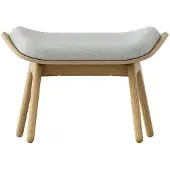 UMAGE The Reader Ottoman Oak | Sterling - Textile