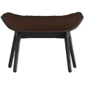 UMAGE The Reader Ottoman black oak | Teddy brown - Teddy bear fabric