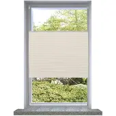 vidaXL Plissé rolgordijn 60x100cm creme online kopen