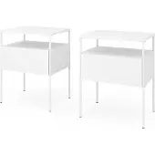 Vicco Mira Nachtkastje – Set van 2 Wit