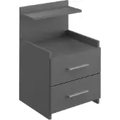 Vicco Alpin Nachtkastje – 40 x 62 cm Antraciet
