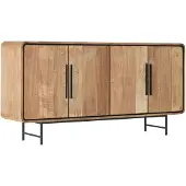 DTP Home Dresser Evo, 4 doors,90x180x40 cm, recycled teakwood (Naturel, 180x90x40cm)