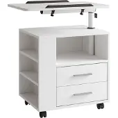 Vicco Bora Nachtkastje – 60 x 69 cm met 2 laden Wit