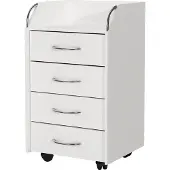 Vicco Gwendolyn Rolcontainer – 36 x 40 cm met 4 laden Wit