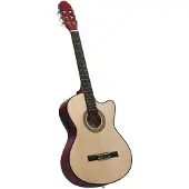 vidaXL Gitaar cutaway met equalizer 6 snaren western klassiek