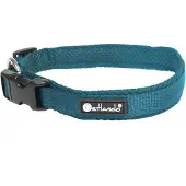 Petlando Hondenhalsband Mesh Petrol - Klikhalsband - L 50-55x4 Cm