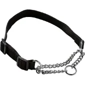 Adori Slipketting Halsband Nylon Zwart - Hondenhalsband - Xs/S 20-35x1.0 Cm