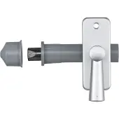 Axa Inboorgrendel Met Sluitkom - Grijs Kunststof - 50 Mm
