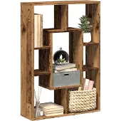 vidaXL Boekenkast 63x20x90 cm bewerkt hout oud houtkleurig