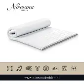 Nirwana bedden Topdekmatras - Topper 150x190 - NASA traagschuim 8 cm dik