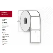 Capture Labels, Etiket 80mm x inhoudelijk, 43M