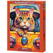 Castorland Cat Bus Travel Puzzel (1000 stukjes)