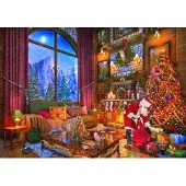 Bluebird Puzzle kerst puzzel Christmas Lodge - 2000 stukjes.